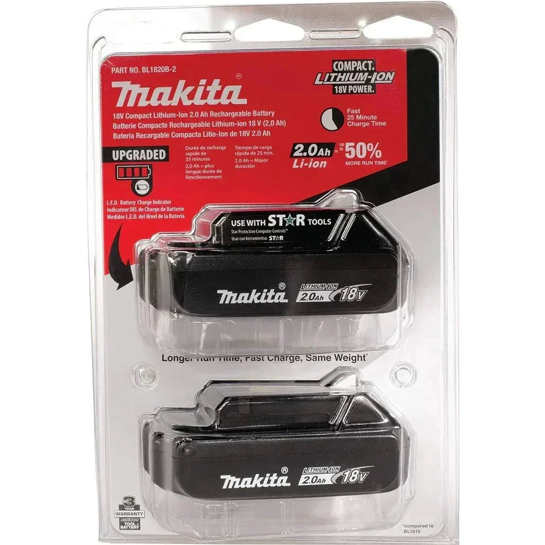 Makita 18V 2.0Ah Battery Combo  2-Pack